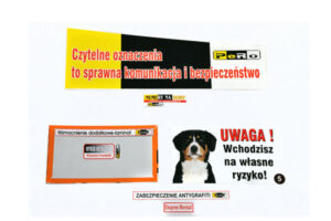 Tabliczki - uwaga pies uwaga pies 3